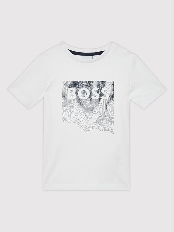 boss-t-shirt-j25n35-m-blanc-regular-fit